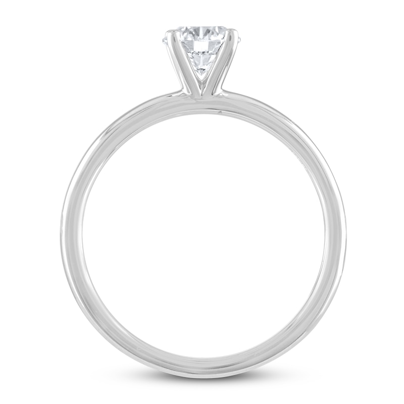 THE LEO Diamond Artisan Ring 1/2 Carat Round-cut 14K White Gold