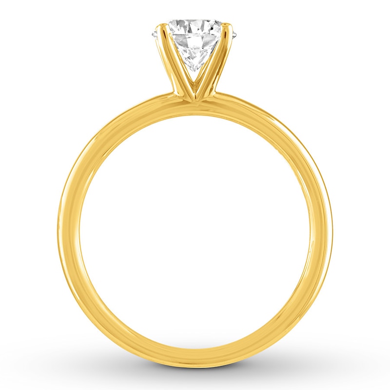 Main Image 2 of THE LEO Diamond Artisan Ring 1 Carat 14K Yellow Gold