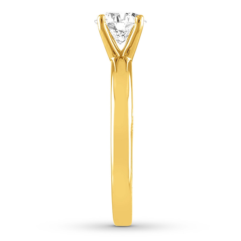 Main Image 3 of THE LEO Diamond Artisan Ring 1 Carat 14K Yellow Gold
