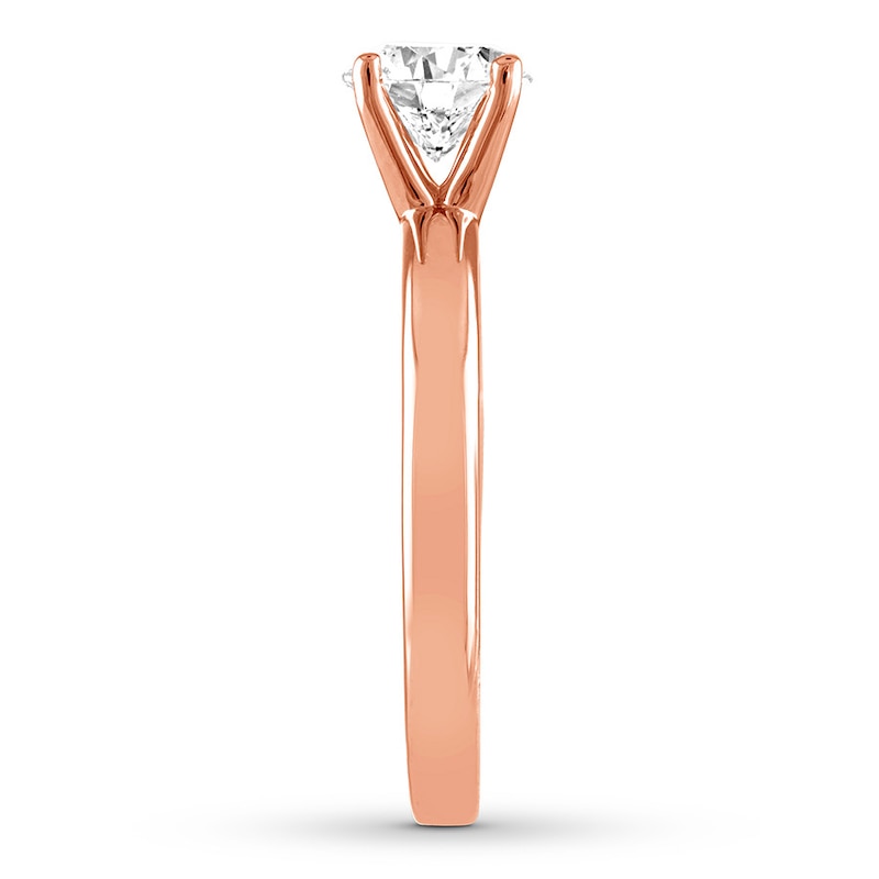 THE LEO Artisan Diamond Ring 1 ct tw Round-cut 14K Rose Gold