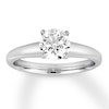 Thumbnail Image 1 of Colorless Diamond Solitaire 1 Carat Round-cut 14K White Gold (F/I1)