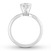 Thumbnail Image 1 of Certified Diamond Solitaire 1 Carat Round-cut 14K White Gold (I/VS2)
