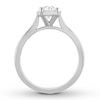 Thumbnail Image 1 of Diamond Solitaire Ring 1 Carat Round-cut 14K White Gold (J/I2)
