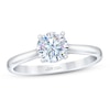 Thumbnail Image 0 of THE LEO First Light Diamond Solitaire Engagement Ring 1 Carat Round 14K White Gold