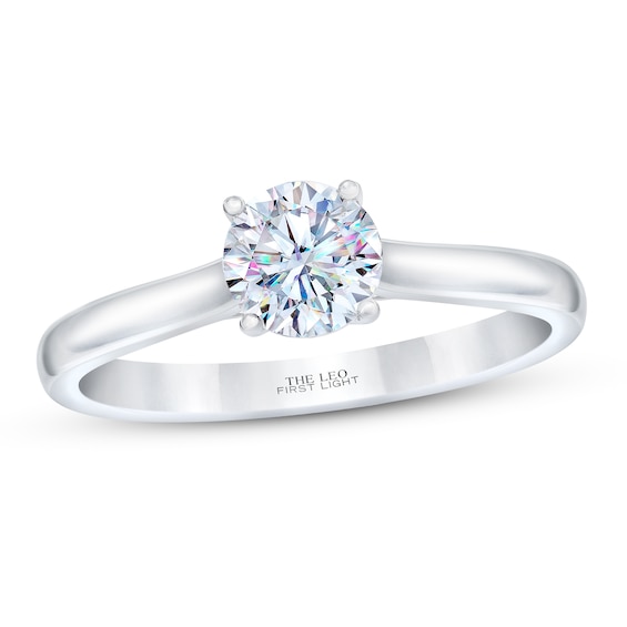 Kay THE LEO First Light Diamond Solitaire Engagement Ring 1/2 ct tw 14K White Gold