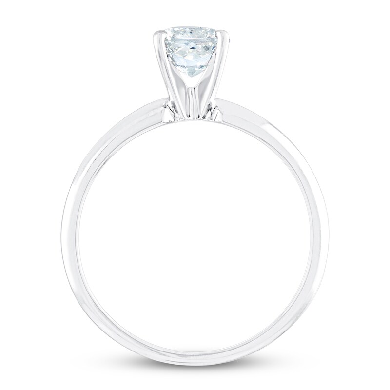 Cushion-cut Diamond Solitaire Engagement Ring 1 ct 14K Gold (I/VS2)