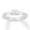 Thumbnail Image 1 of Certified Diamond Solitaire 1/2 Carat Round-cut 14K White Gold (I/SI2)