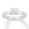 Thumbnail Image 1 of Certified Diamond Solitaire 3/4 Carat Round-cut 14K White Gold (I/SI2)