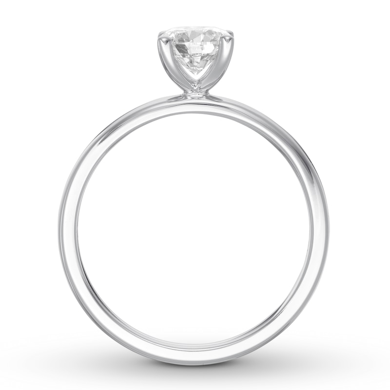 Main Image 2 of Certified Diamond Solitaire 3/4 Carat Round-cut 14K White Gold (I/SI2)