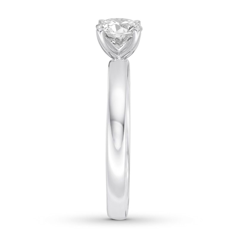 Main Image 3 of Certified Diamond Solitaire 3/4 Carat Round-cut 14K White Gold (I/SI2)