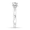 Thumbnail Image 3 of Certified Diamond Solitaire Ring 1 ct Round 14K White Gold (I/SI2)