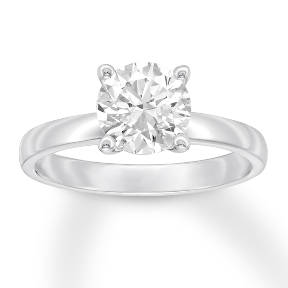 Now + Forever Certified Diamond Solitaire 1-1/2 ct Round-cut 14K White Gold (I/SI2)