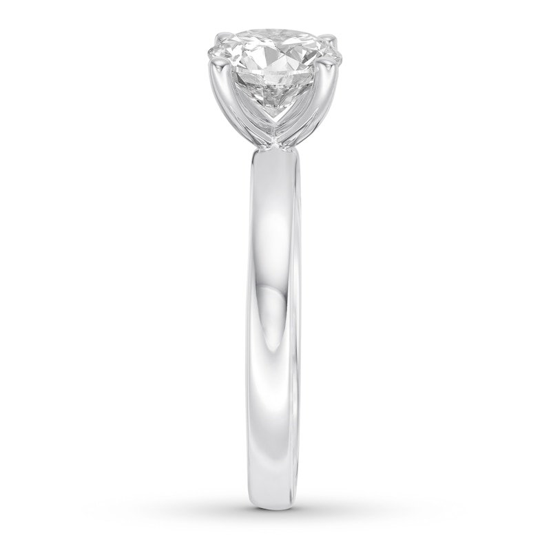Certified Diamond Solitaire 1-1/2 ct Round-cut 14K White Gold (I/SI2)
