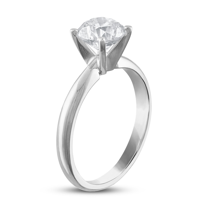 Diamond Solitaire Engagement Ring 1-1/2 ct tw Round-cut 14K White Gold (I/I3)