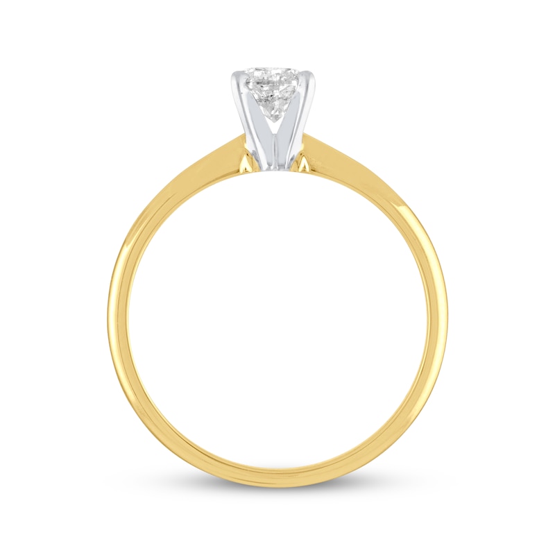 Main Image 2 of Now + Forever Diamond Solitaire Engagement Ring 1 ct tw Round-cut 14K Yellow Gold (I/I1)