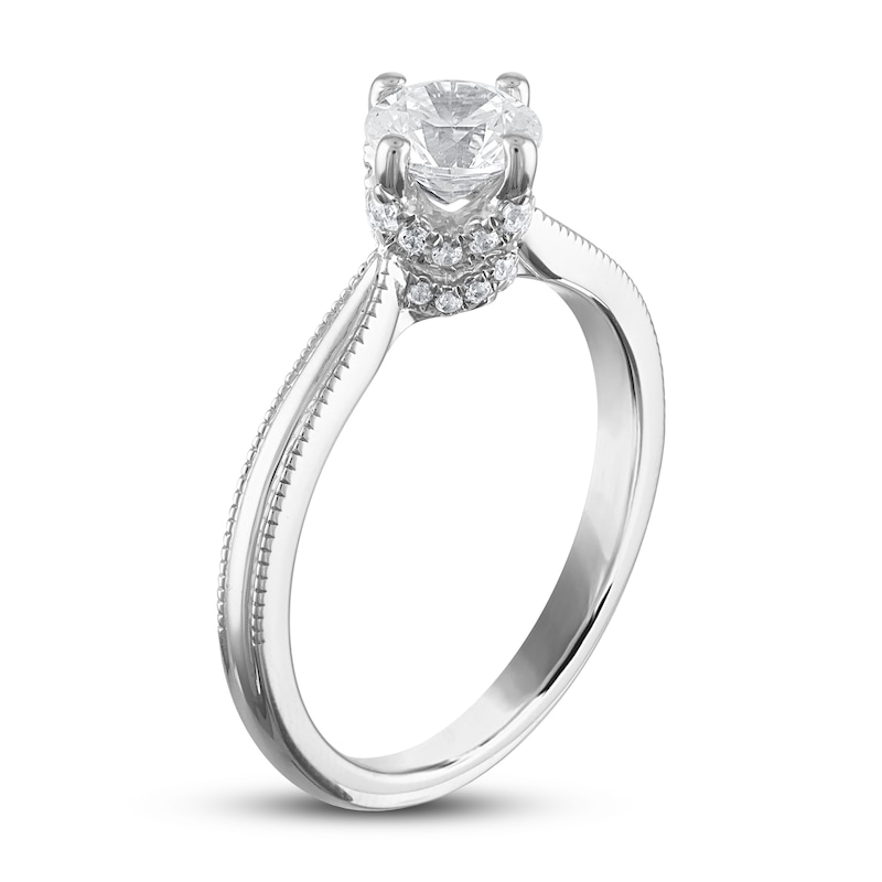 Diamond Solitaire Engagement Ring 1 ct tw Round-cut 14K White Gold