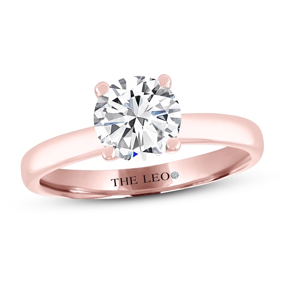 THE LEO Artisan Diamond Solitaire Engagement Ring -/2 ct tw Round-cut 14K Rose Gold