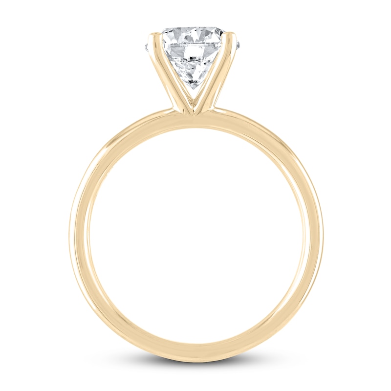 THE LEO Artisan Diamond Solitaire Engagement Ring 2 ct tw Round-cut 14K Yellow Gold