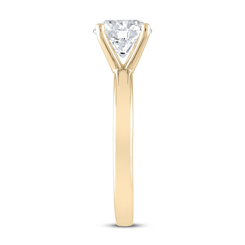 Main Image 3 of THE LEO Artisan Diamond Solitaire Engagement Ring 2 ct tw Round-cut 14K Yellow Gold