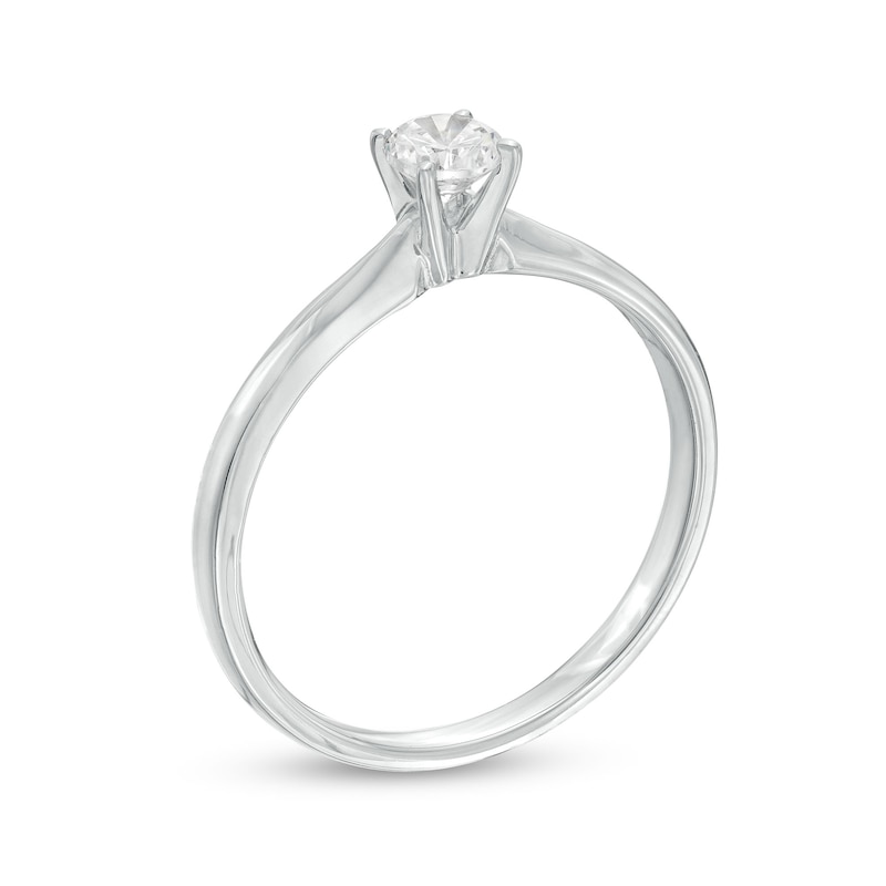 Main Image 3 of Now + Forever Diamond Solitaire Ring 1/4 carat Round-cut 14K White Gold (I/I2)
