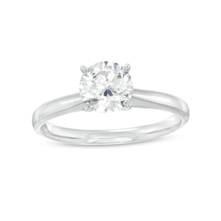 Now + Forever Diamond Solitaire Ring 1 Carat Round-cut 14K White Gold (I/I2)