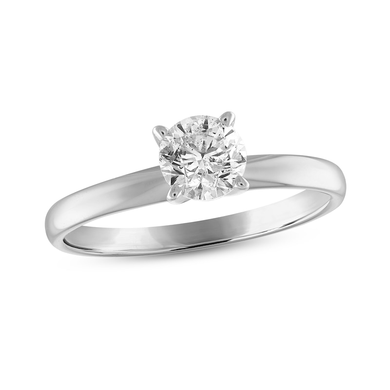 Diamond Solitaire Ring 3/4 carat Round-cut 14K White Gold