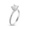 Diamond Solitaire Ring 3/4 carat Princess-cut 14K White Gold