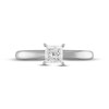 Diamond Solitaire Ring 3/4 carat Princess-cut 14K White Gold