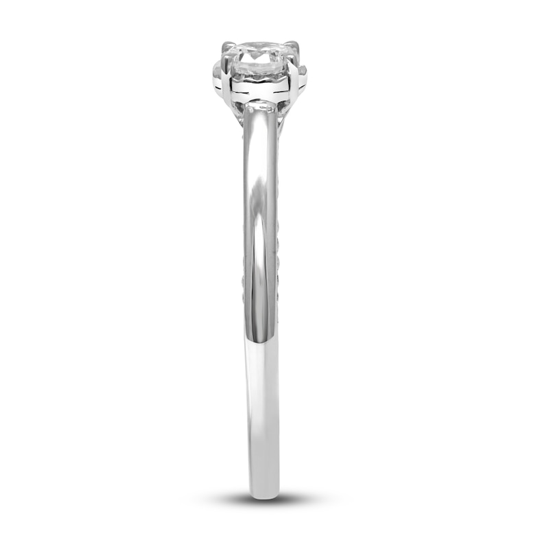 Main Image 2 of Now + Forever Diamond Solitaire Ring 1/2 ct tw Round-cut 10K White Gold (J/I3)