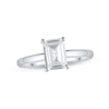 Thumbnail Image 1 of Lab-Grown Diamonds Solitaire Ring 1-1/2 ct tw Emerald-cut 14K White Gold (F/VS2)