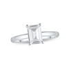 Thumbnail Image 0 of Lab-Created Diamonds by KAY Solitaire Ring 1-1/2 ct tw Emerald-cut 14K White Gold (F/VS2)