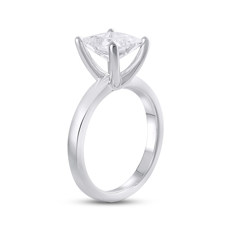 Main Image 2 of Lab-Grown Diamonds Solitaire Ring 2 ct tw Princess-cut 14K White Gold (F/VS2)
