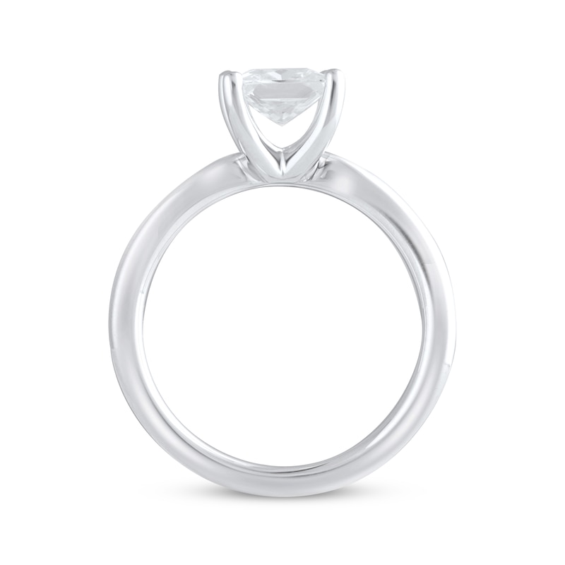 Main Image 2 of Lab-Grown Diamonds Solitaire Ring 1-1/2 ct tw Princess-cut 14K White Gold (F/VS2)