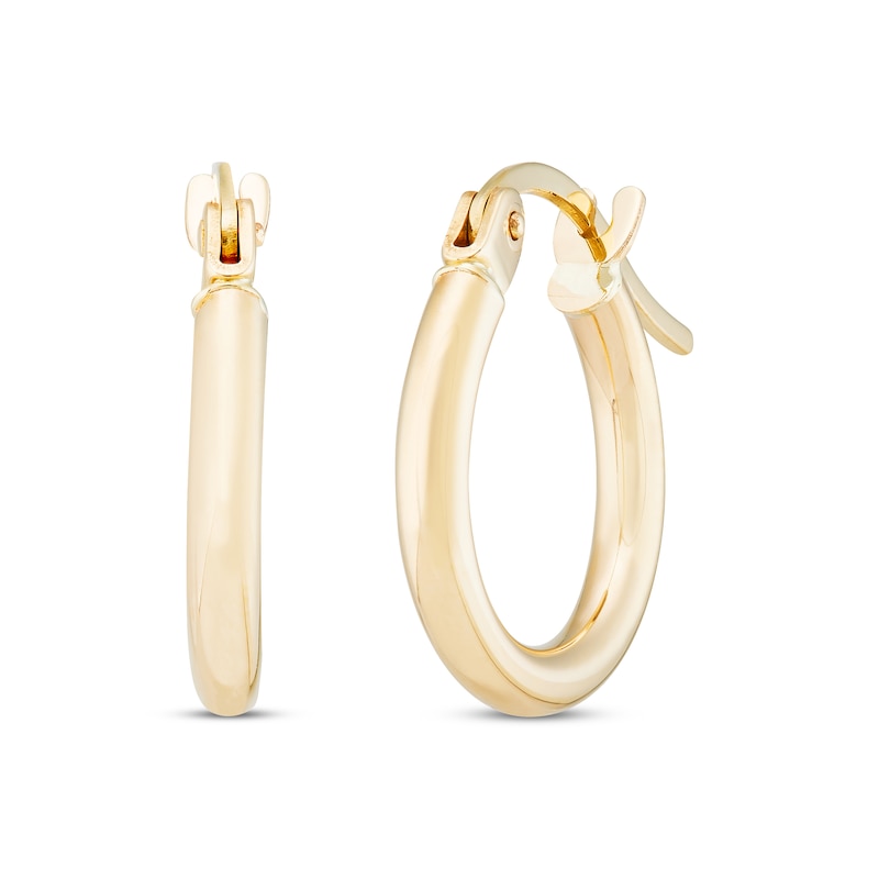 Stud & Hoop Three Pair Earrings Gift Set 10K Yellow Gold