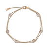 Thumbnail Image 0 of Double-Chain Station Bracelet 10K Yellow Gold 8"