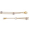 Thumbnail Image 2 of Double-Chain Station Bracelet 10K Yellow Gold 8"