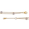 Thumbnail Image 3 of Double-Chain Station Bracelet 10K Yellow Gold 8&quot;