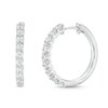 Thumbnail Image 1 of THE LEO Diamond Hoop Earrings 1 ct tw 14K White Gold