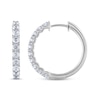 Thumbnail Image 2 of THE LEO Diamond Hoop Earrings 1 ct tw 14K White Gold