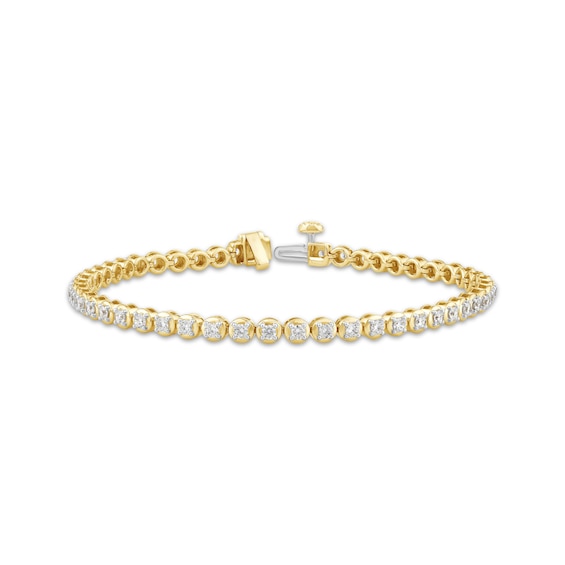 KAY Lab-Grown Diamonds Line Bracelet 2 ct tw 14K Yellow Gold 7.25"