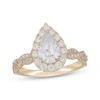 Thumbnail Image 1 of Neil Lane Artistry Pear-Shaped Lab-Grown Diamond Halo Engagement Ring 1-3/4 ct tw 14K Yellow Gold