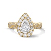 Thumbnail Image 7 of Neil Lane Artistry Pear-Shaped Lab-Grown Diamond Halo Engagement Ring 1-3/4 ct tw 14K Yellow Gold