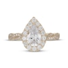Thumbnail Image 3 of Neil Lane Artistry Pear-Shaped Lab-Grown Diamond Halo Engagement Ring 1-3/4 ct tw 14K Yellow Gold