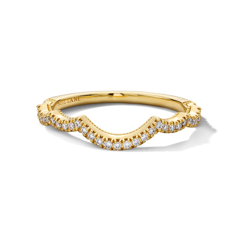 Main Image 11 of Neil Lane Artistry Lab-Grown Diamond Wedding Band 1/6 ct tw 14K Yellow Gold