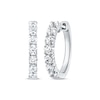 Thumbnail Image 0 of THE LEO Diamond Hoop Earrings 7/8 ct tw Diamonds 14K White Gold