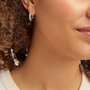 Thumbnail Image 2 of THE LEO Diamond Hoop Earrings 7/8 ct tw Diamonds 14K White Gold