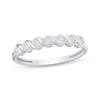 Thumbnail Image 0 of Round-Cut Diamond Twist Anniversary Band 1/4 ct tw 10K White Gold