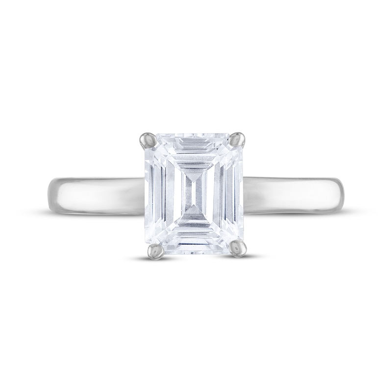 Main Image 3 of THE LEO Diamond Emerald-Cut Solitaire Engagement Ring 2 ct tw 14K White Gold