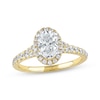 Thumbnail Image 1 of Now + Forever Lab-Grown Diamonds Oval-Cut Engagement Ring 1-1/2 ct tw 14K Yellow Gold