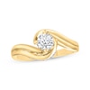 Thumbnail Image 1 of Now + Forever Round-Cut Diamond Solitaire Bypass Engagement Ring 5/8 ct tw 10K Yellow Gold (I/I3)